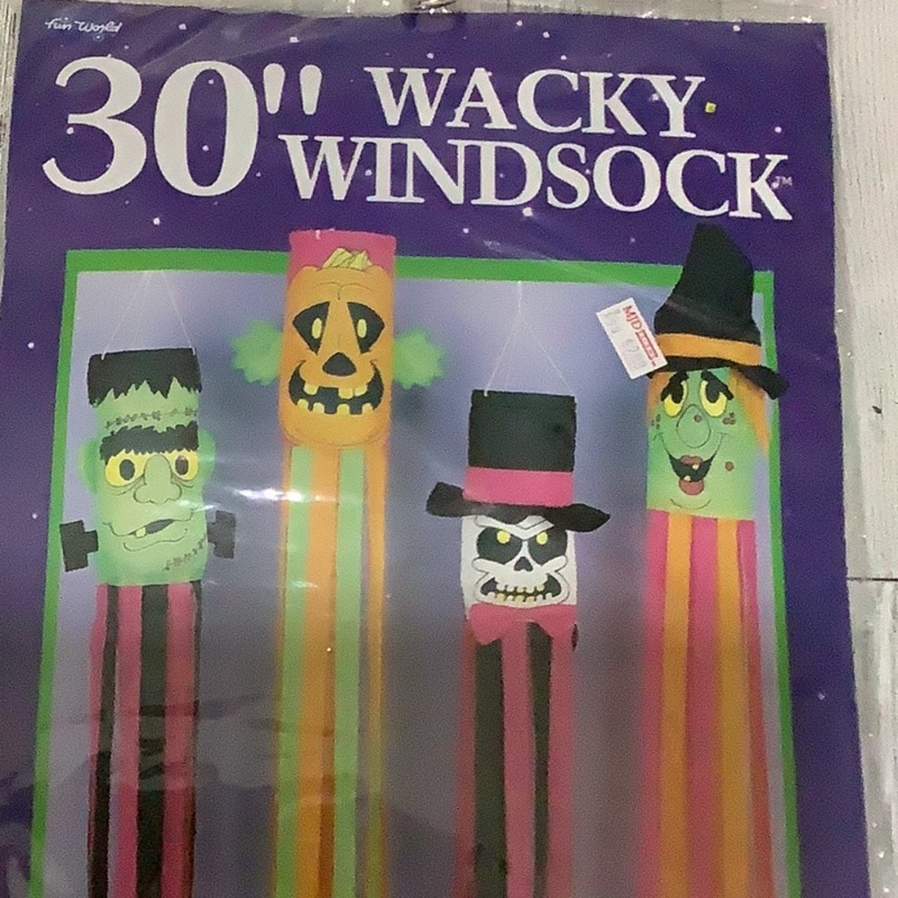 Vintage 1995 30” wacky windsock Frankenstein - Picture 2 of 4